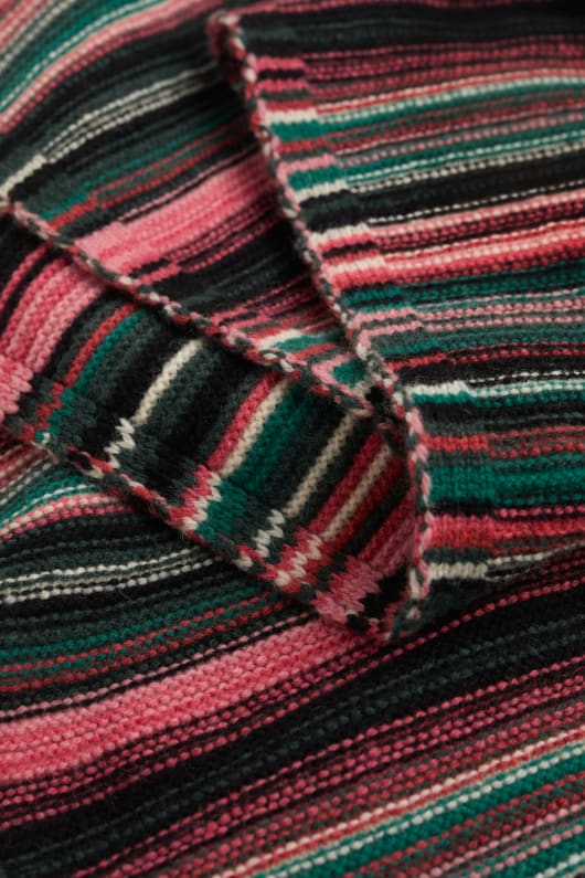 fruity knitted scarf