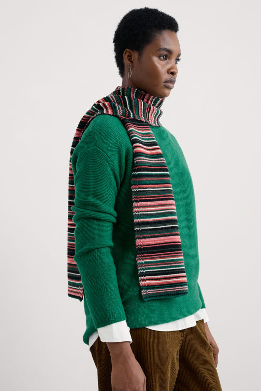 fruity knitted scarf