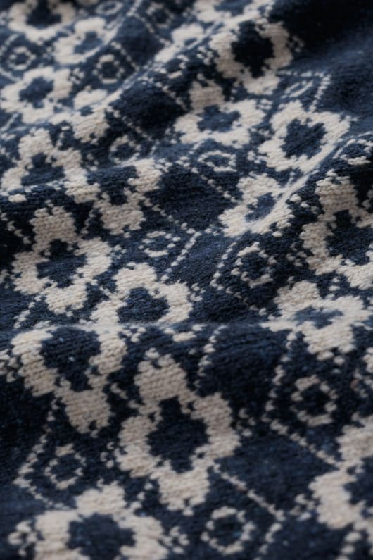 wild bilberry knitted triangle scarf